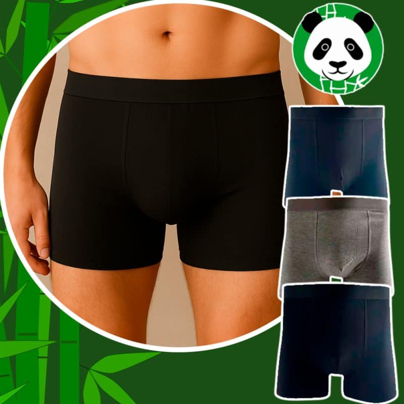 3 par Bambus Underbukser / Tights til Mænd