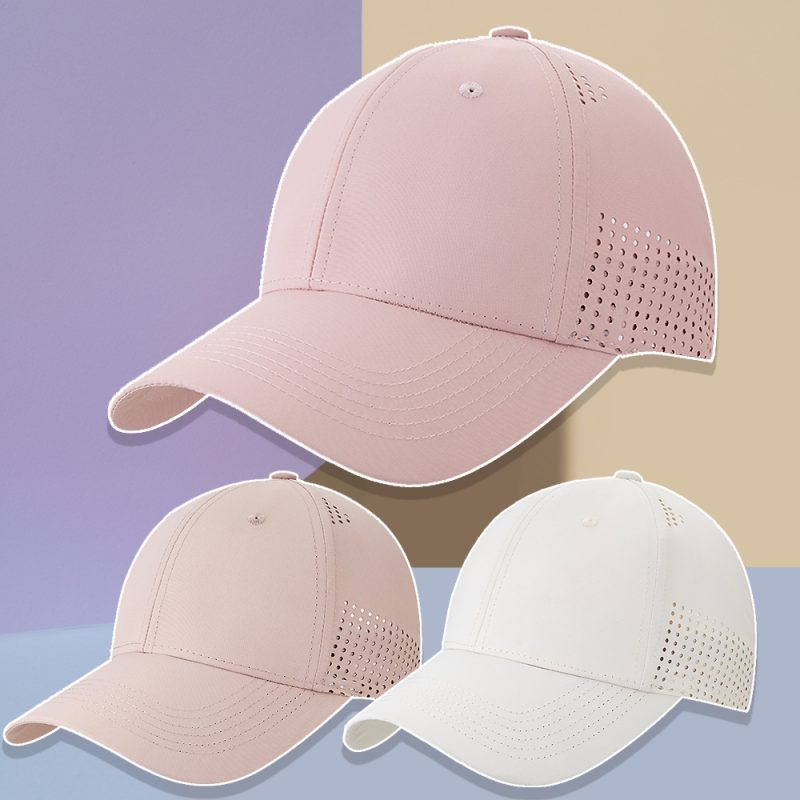 Trendy Baseball kasket med ventilationshuller og justerbar pasform – ideel til udendørsaktiviteter og sport.