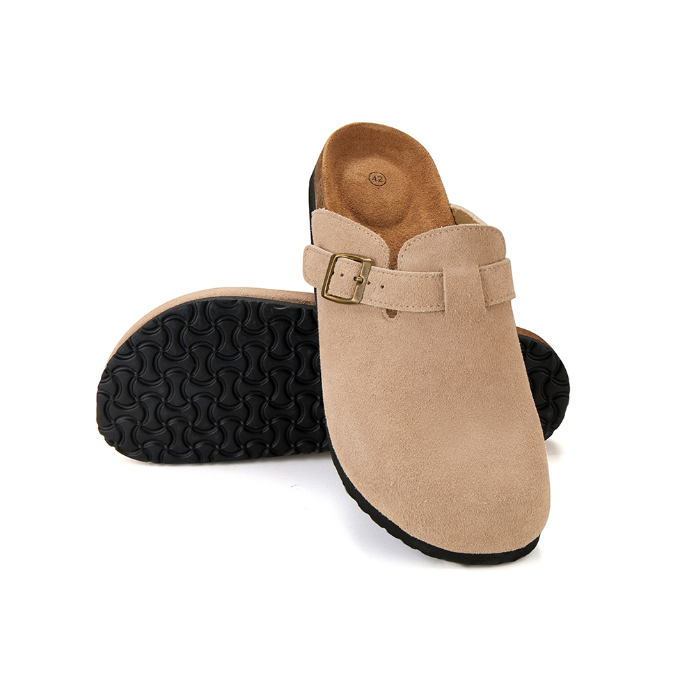 Komfort og stil i ét – Klassiske kork-sandaler med lukket tå - Billede 7