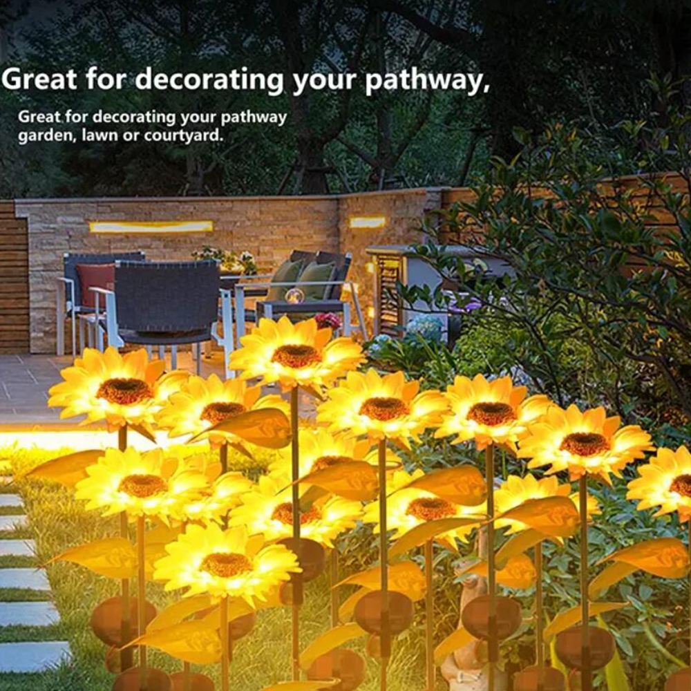 Solcelle lamper til haven - 1 blomst - 78 cm - Billede 2